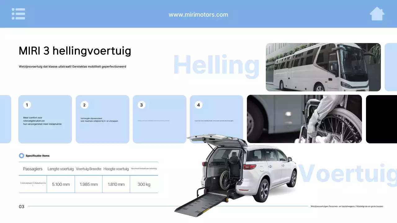 Reclame voor een moderne auto in hemelsblauw