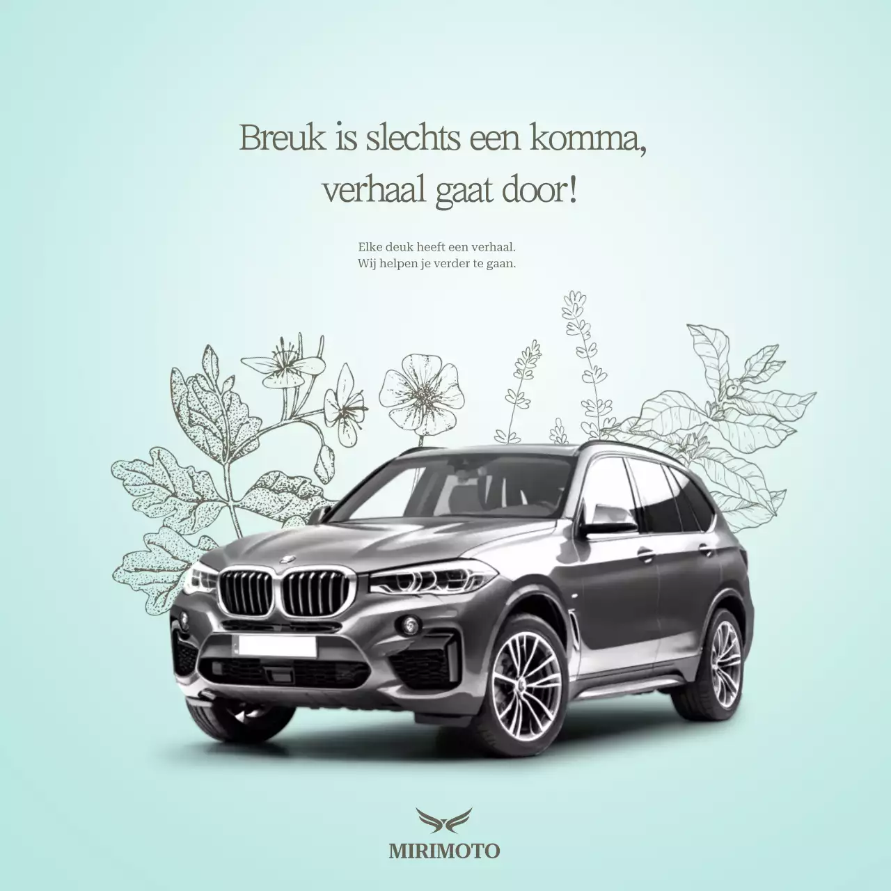 Advertentie voor moderne auto's