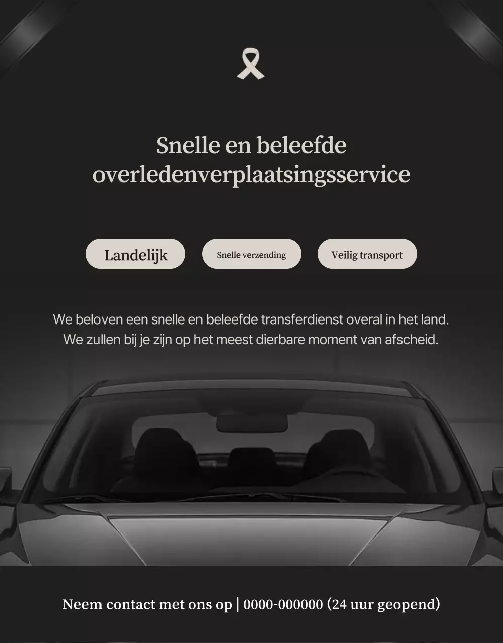 Zwarte luxe begrafenisgids