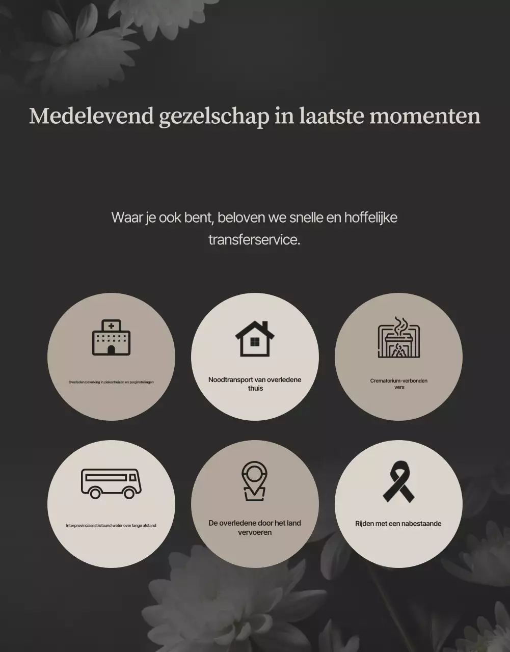 Zwarte luxe begrafenisgids