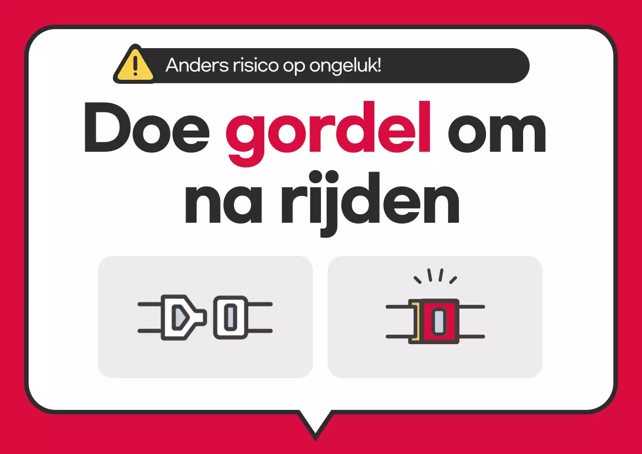 Mededeling over het dragen van veiligheidsgordels in schone rode intercitybussen