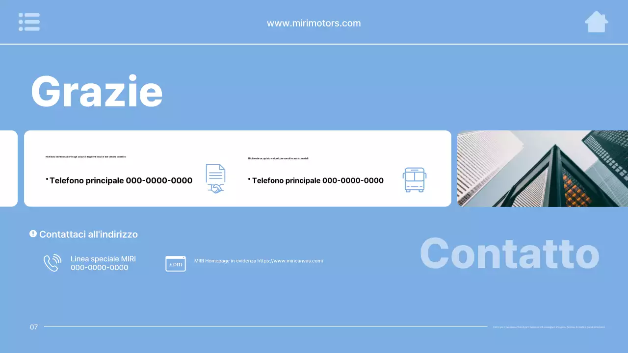 Pubblicità di un'auto moderna color azzurro cielo