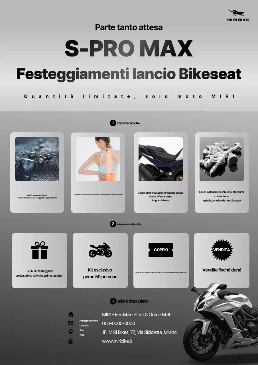 Promozione del prodotto Gray Modern Bike