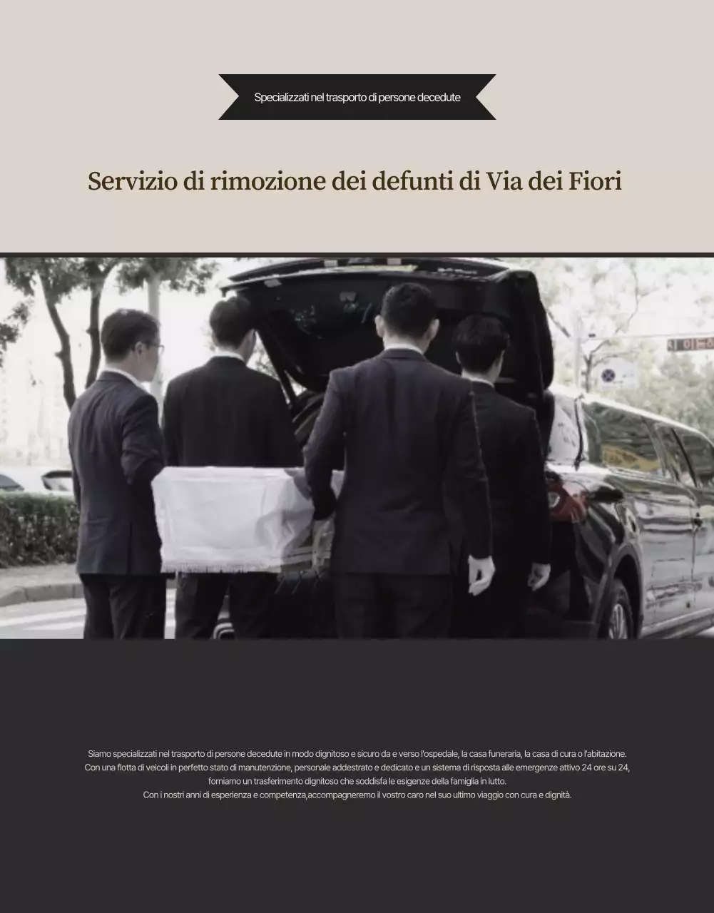 Guida funeraria di lusso nera