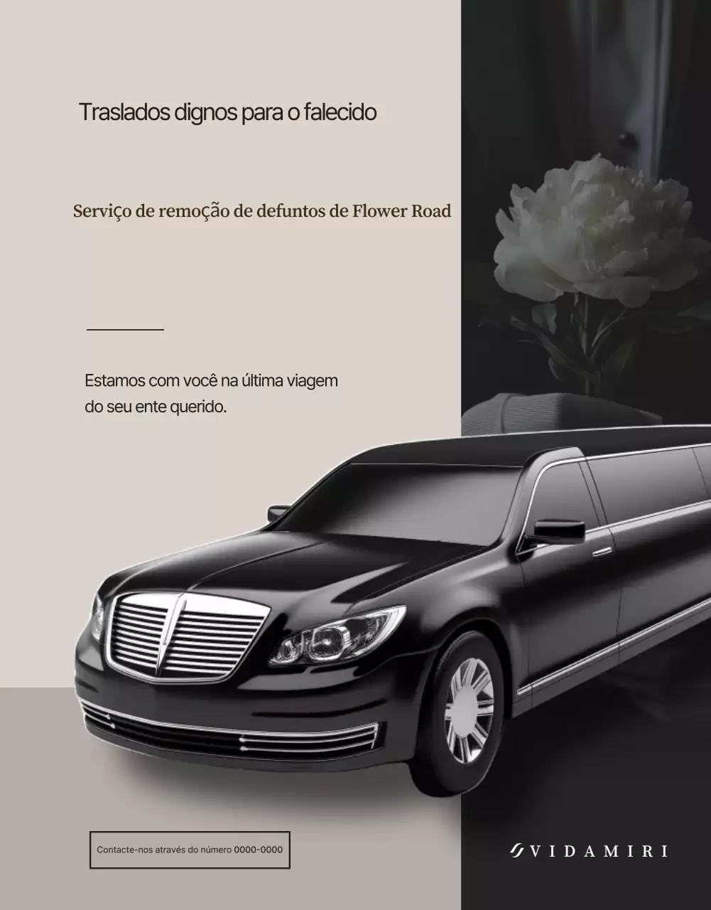 Guia Funerário de Luxo Negro