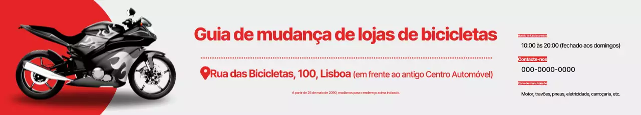 Aviso de guia anterior simples vermelho