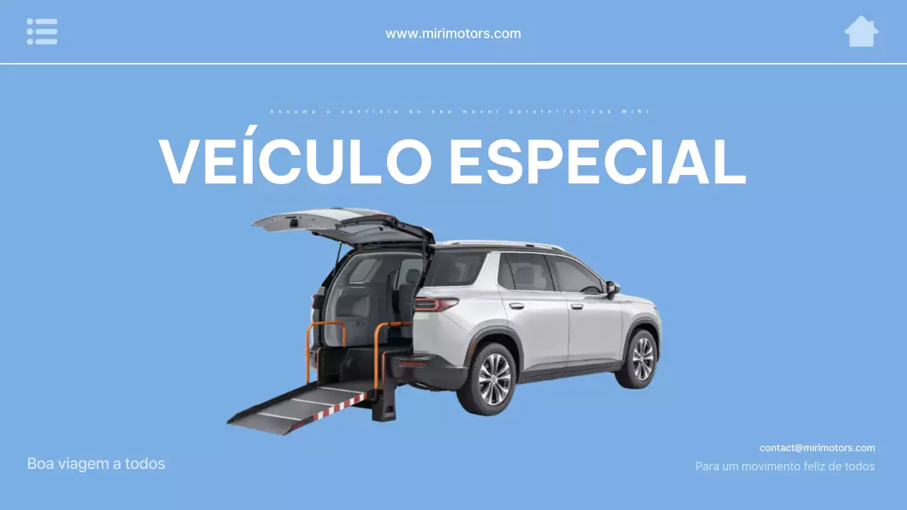 Propaganda de carro moderno azul-celeste