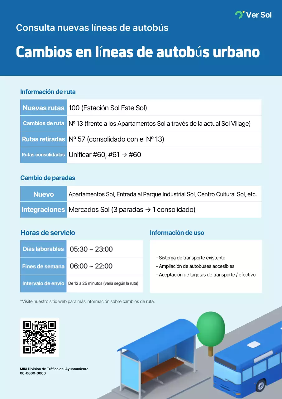 Guía de rutas de autobuses urbanos de transporte público Blue Clean