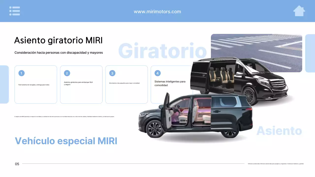 Anuncio de coche moderno de color azul cielo