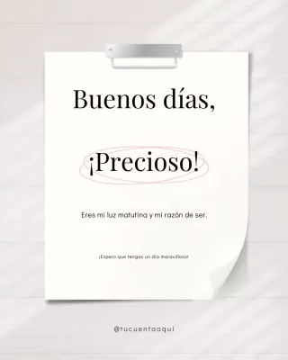 Tarjeta de felicitación matutina minimalista blanca para Instagram