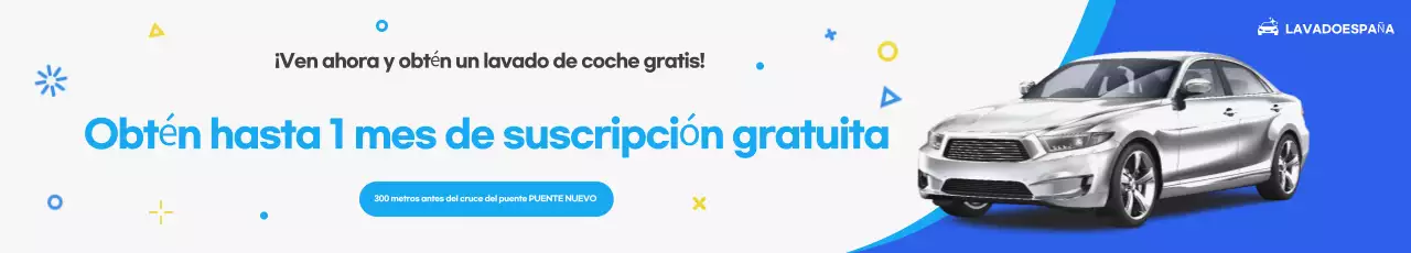 Anuncio de lavado de autos moderno azul