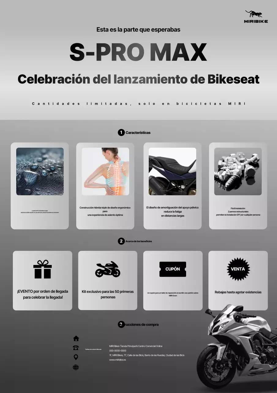 Promoción de productos de bicicletas modernas grises