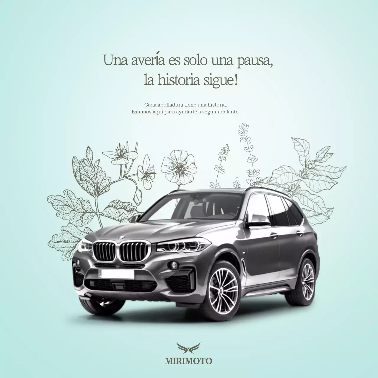 Anuncio de coche moderno Mint