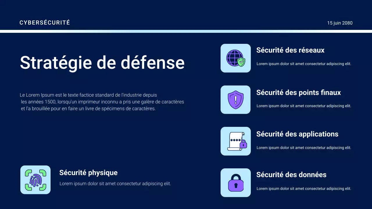 Présentation du guide de sécurité futuriste violet
