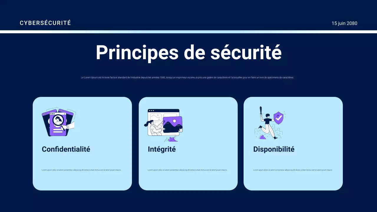 Présentation du guide de sécurité futuriste violet