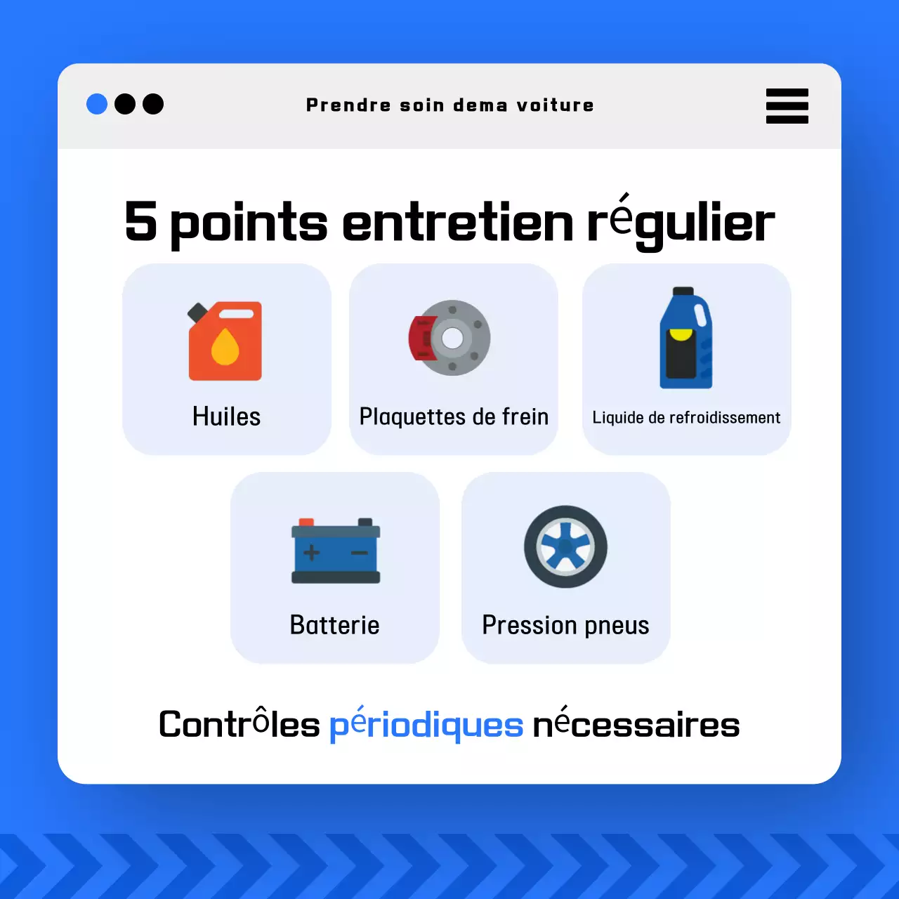 Promotion de la sécurité des voitures modernes bleues