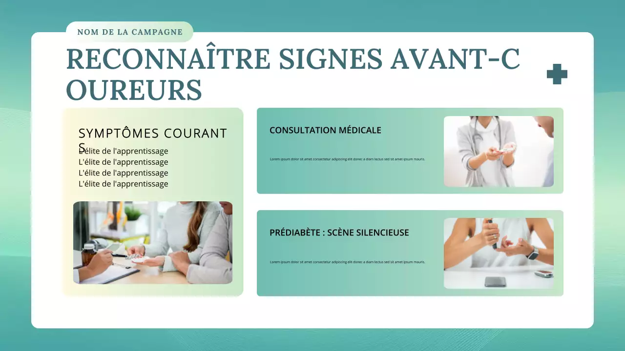 conférence sur la santé moderne turquoise