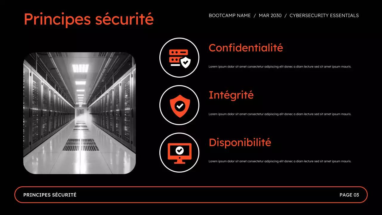 Présentation du Bootcamp sur la sécurité en ligne pour la cybersécurité