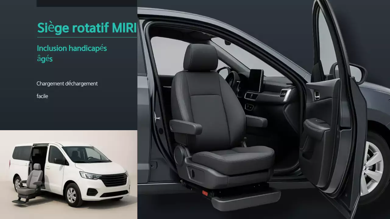 Publicité sur la mobilité moderne noire