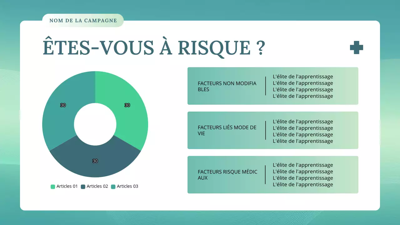 conférence sur la santé moderne turquoise