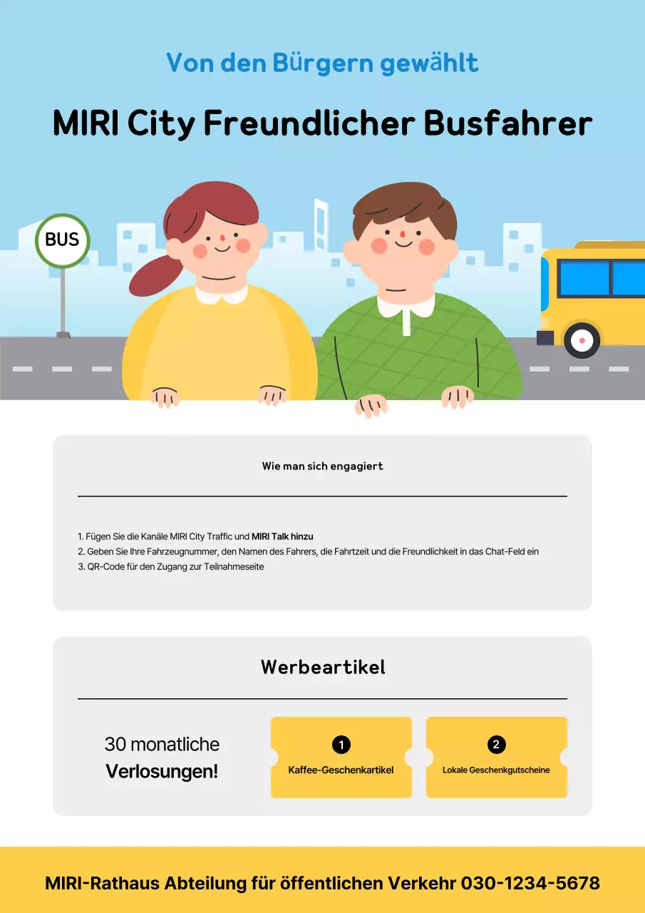 Leitfaden zur Empfehlungskampagne „Blue Baby Friendly Bus Driver“