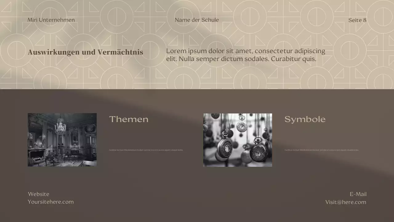 Beige Classic Fiction Vorlesung