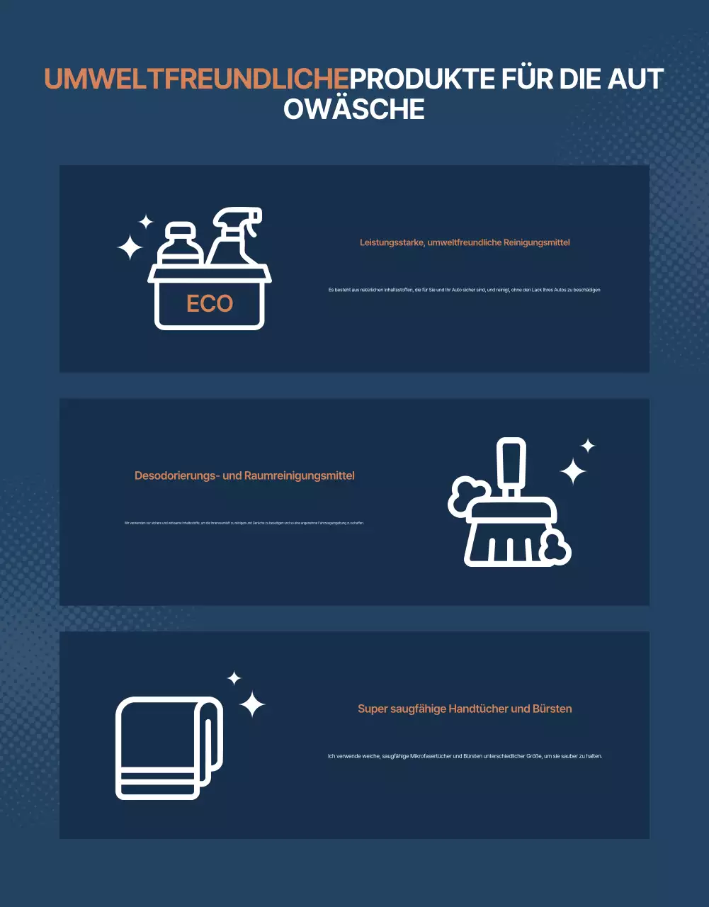 Blaue, moderne Werbung für mobile Autowaschanlagen