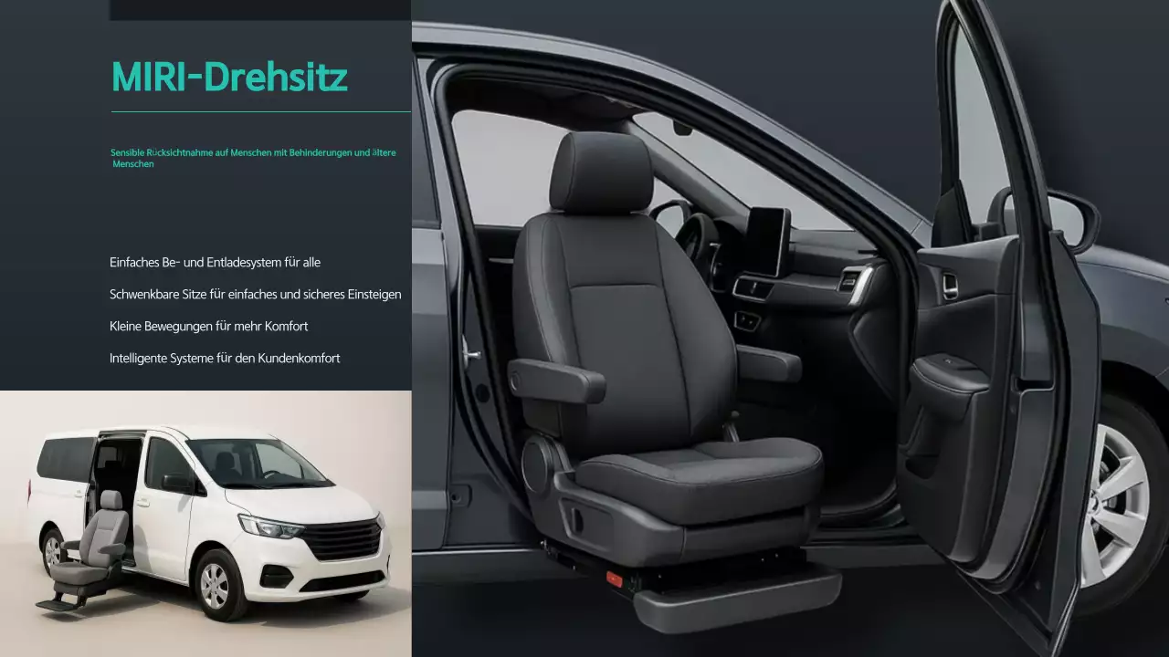 Schwarze Anzeige für moderne Mobilität