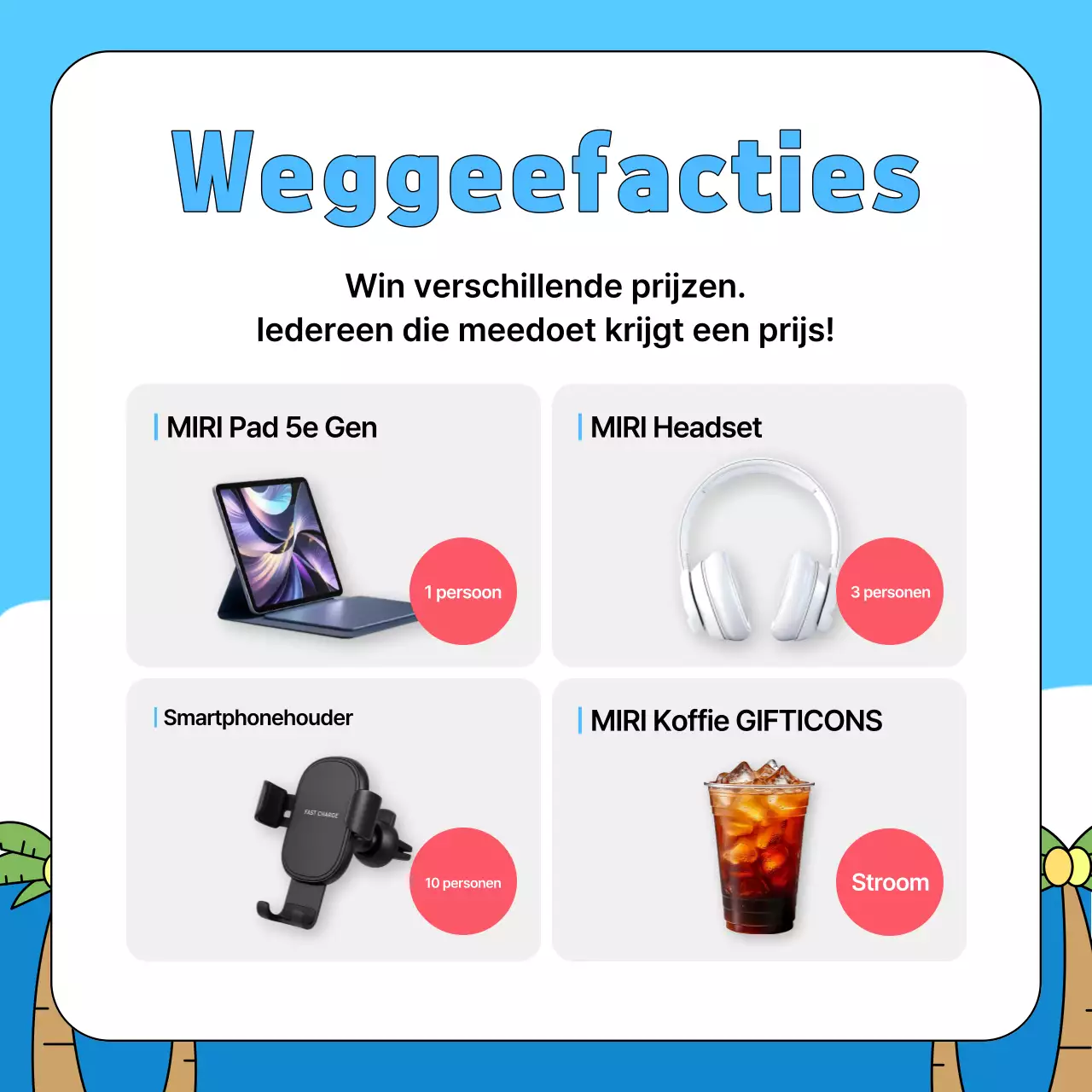 Promotie van het Sky Blue Pop huurauto proefrit evenement