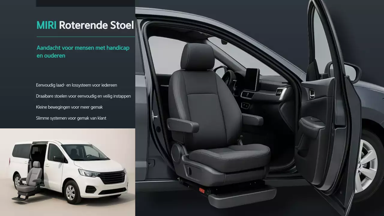 Zwarte moderne mobiliteitsadvertentie