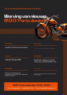 Orange Modern Nieuwe Dealer Werving