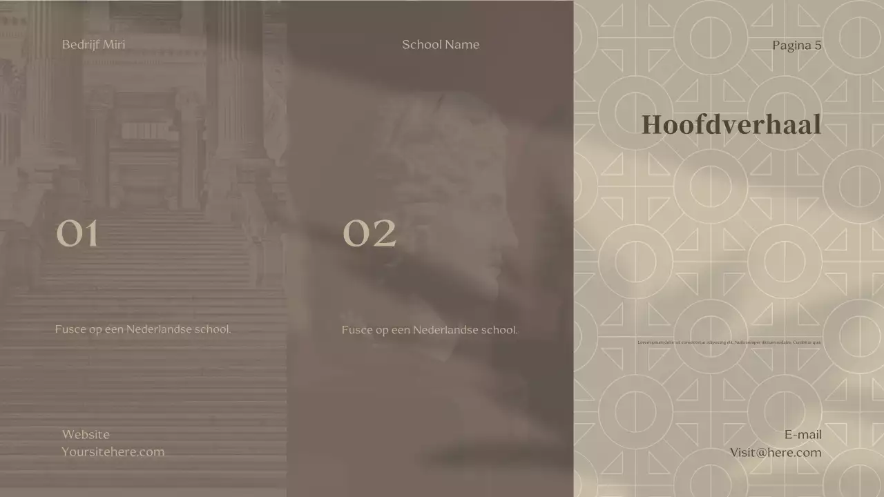 Beige Klassieke Fictie Lezing