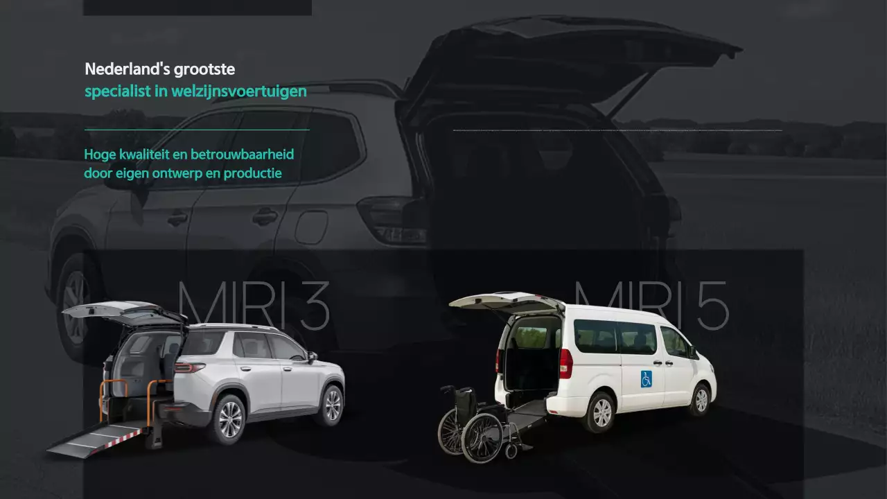 Zwarte moderne mobiliteitsadvertentie