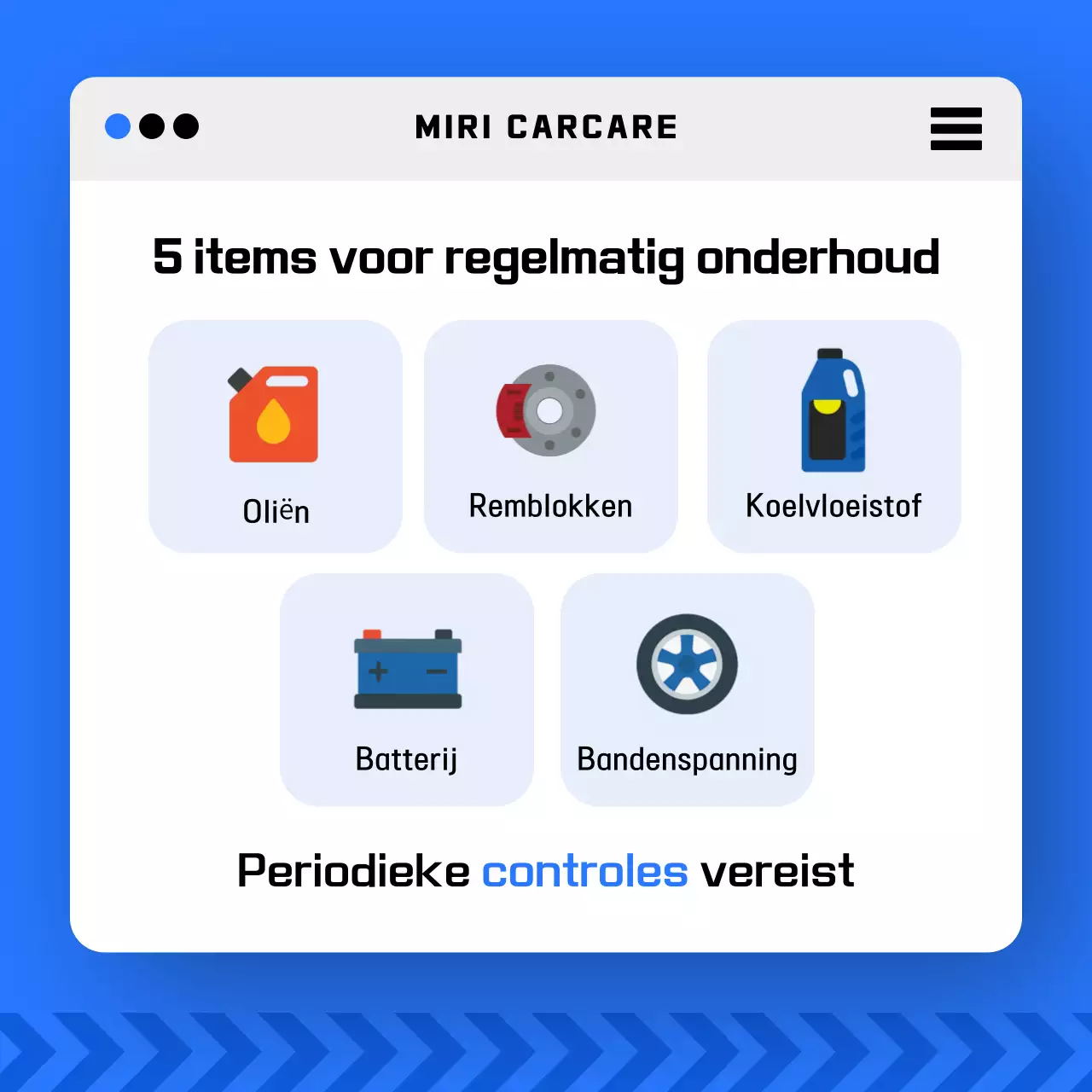 Blauwe moderne autoveiligheidspromotie