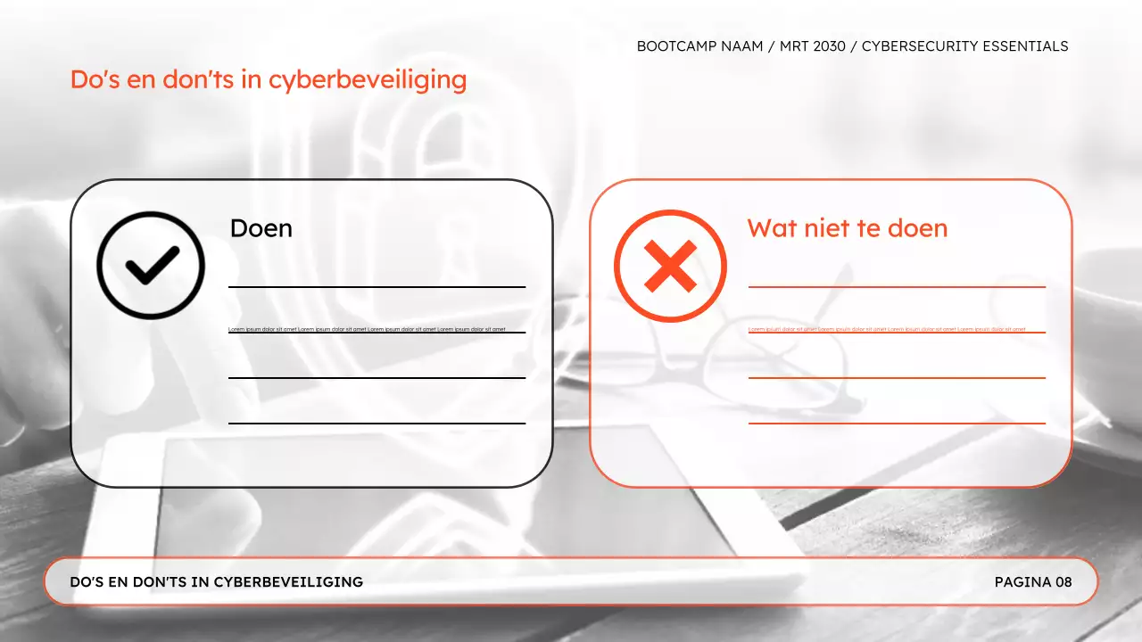 Online Security for Cybersecurity Bootcamp-presentatie