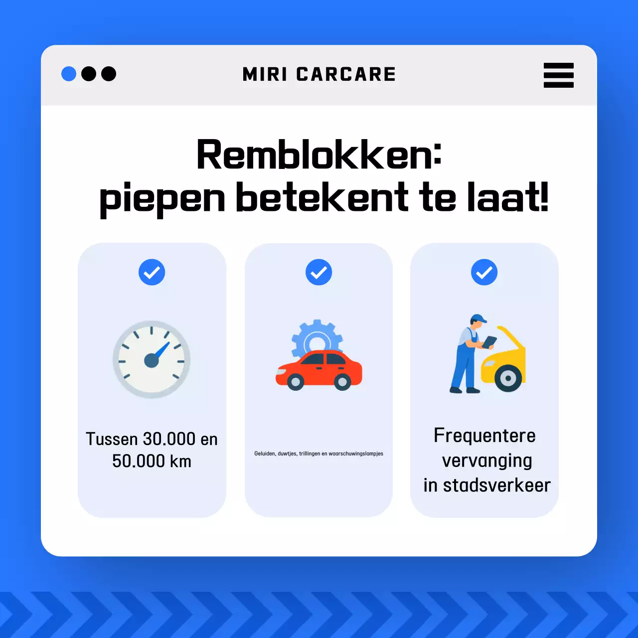 Blauwe moderne autoveiligheidspromotie
