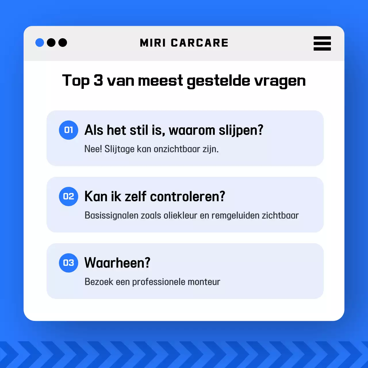 Blauwe moderne autoveiligheidspromotie