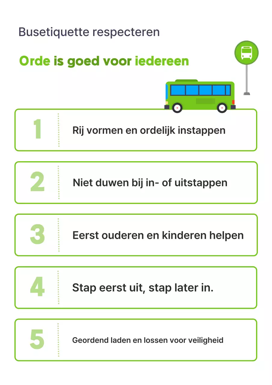 Groene eenvoudige veiligheidsrichtlijnen