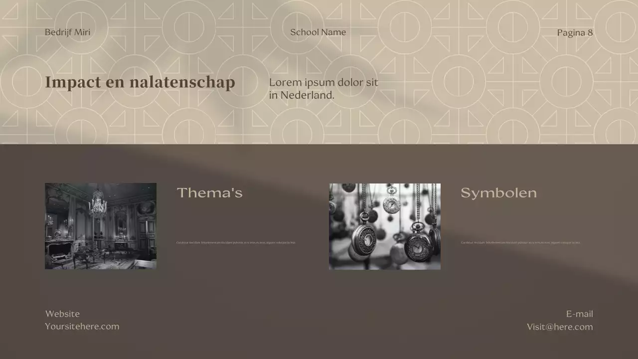 Beige Klassieke Fictie Lezing