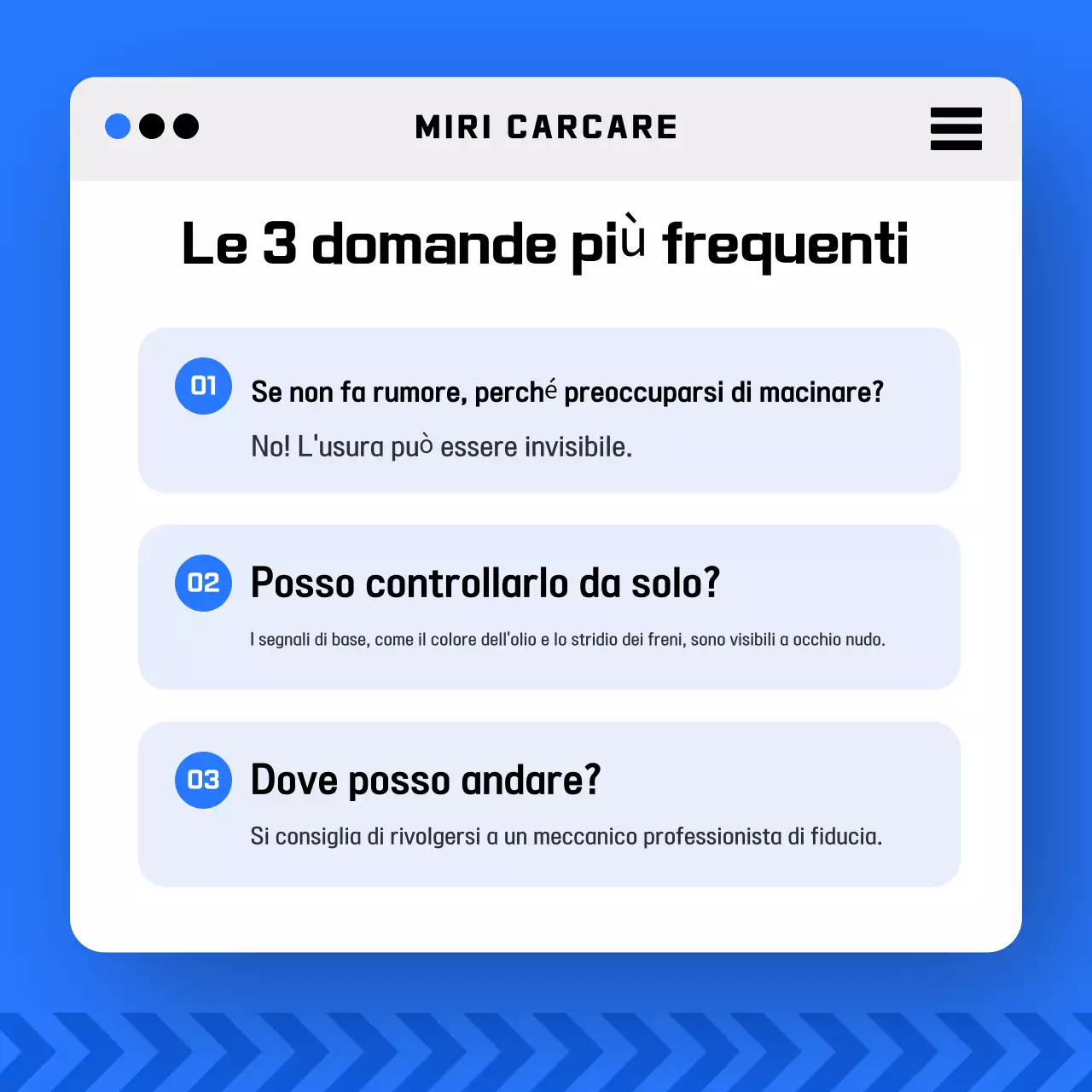 Promozione sulla sicurezza delle auto moderne blu