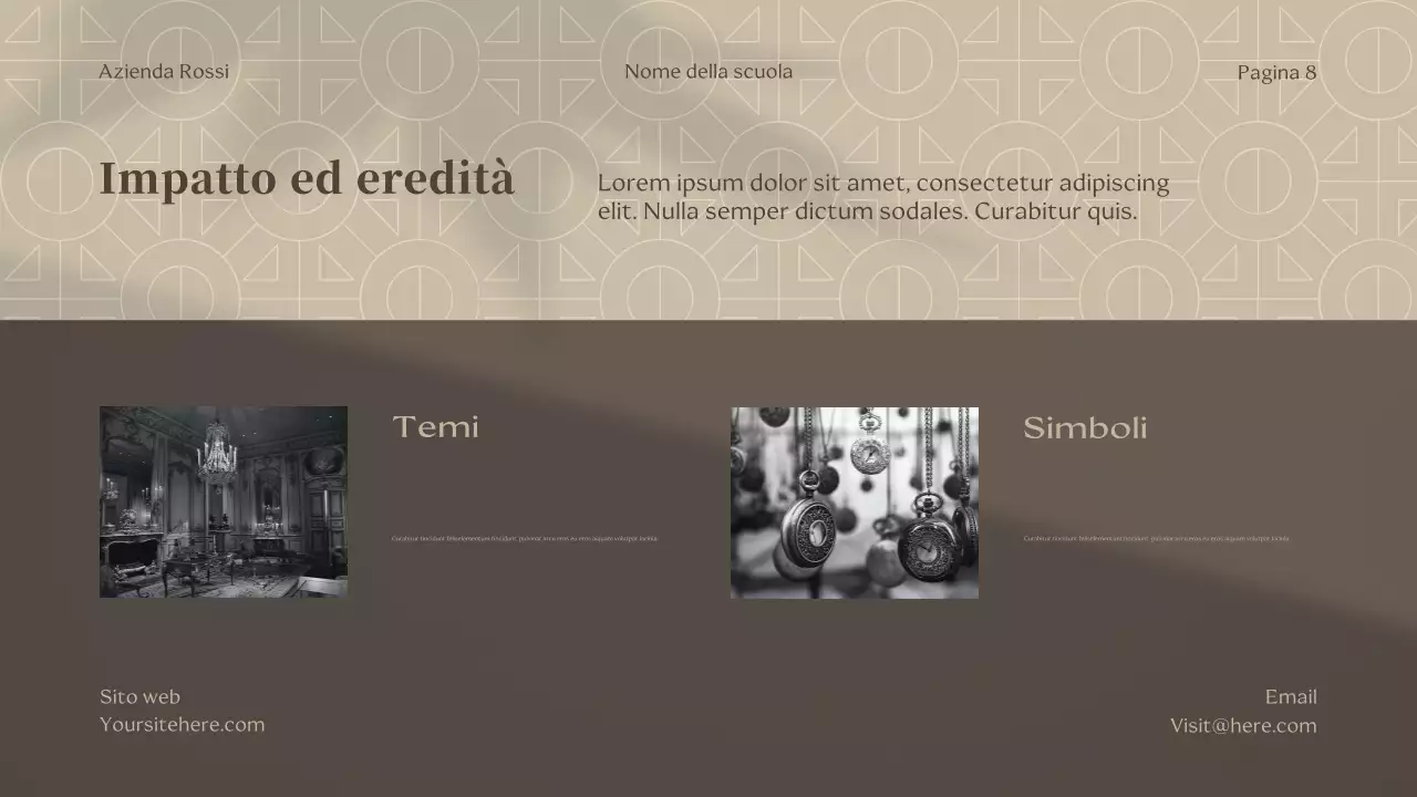 Conferenza di narrativa classica Beige