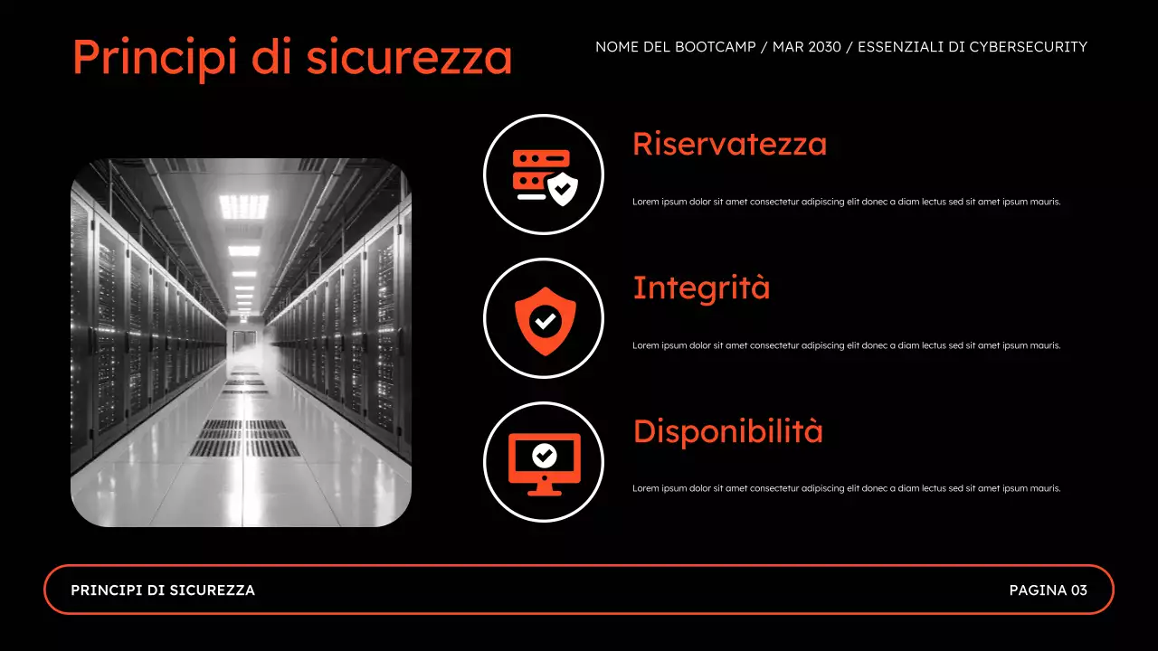 Presentazione del Bootcamp sulla sicurezza online per la sicurezza informatica