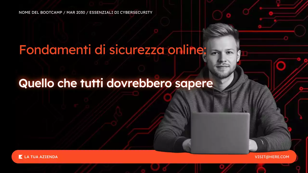 Presentazione del Bootcamp sulla sicurezza online per la sicurezza informatica