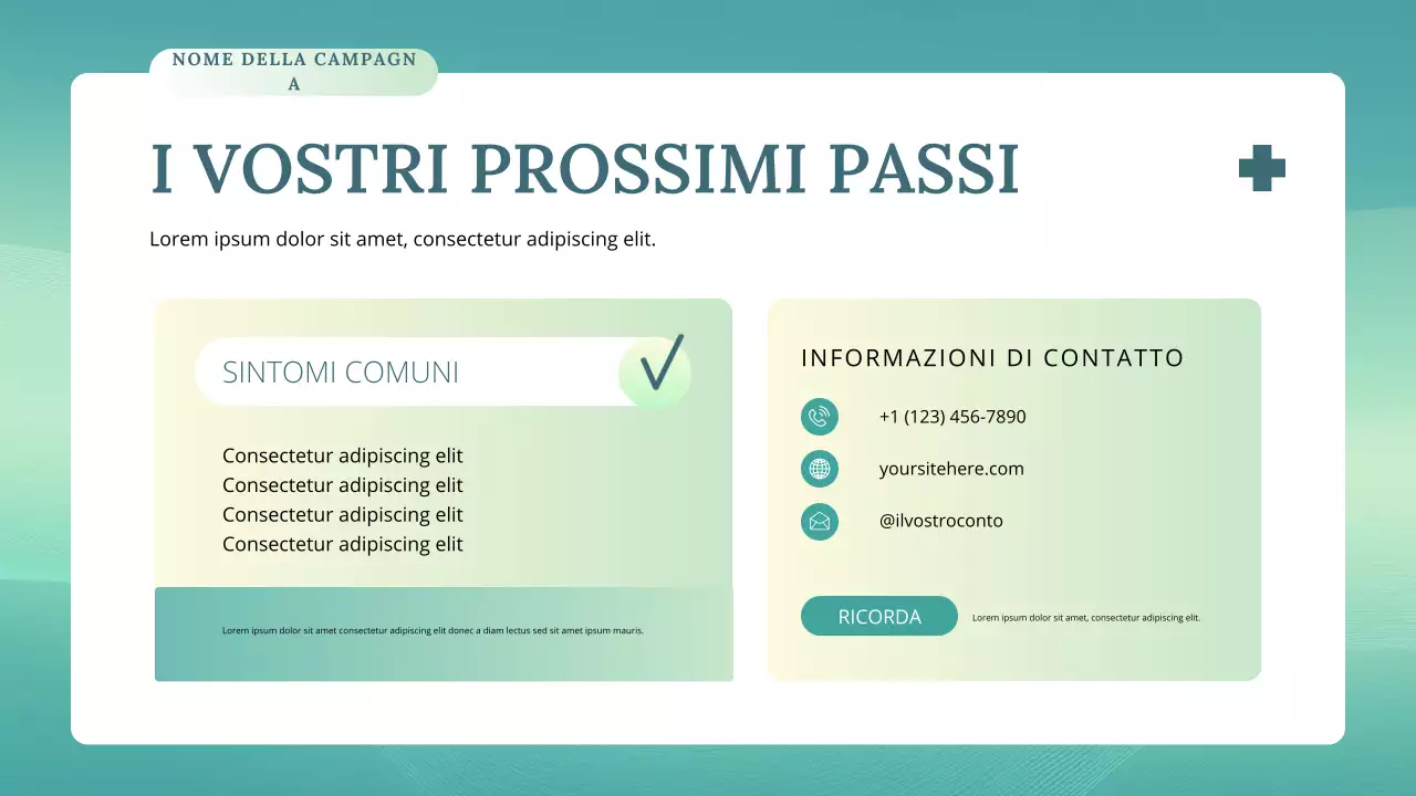 conferenza sulla salute moderna verde acqua