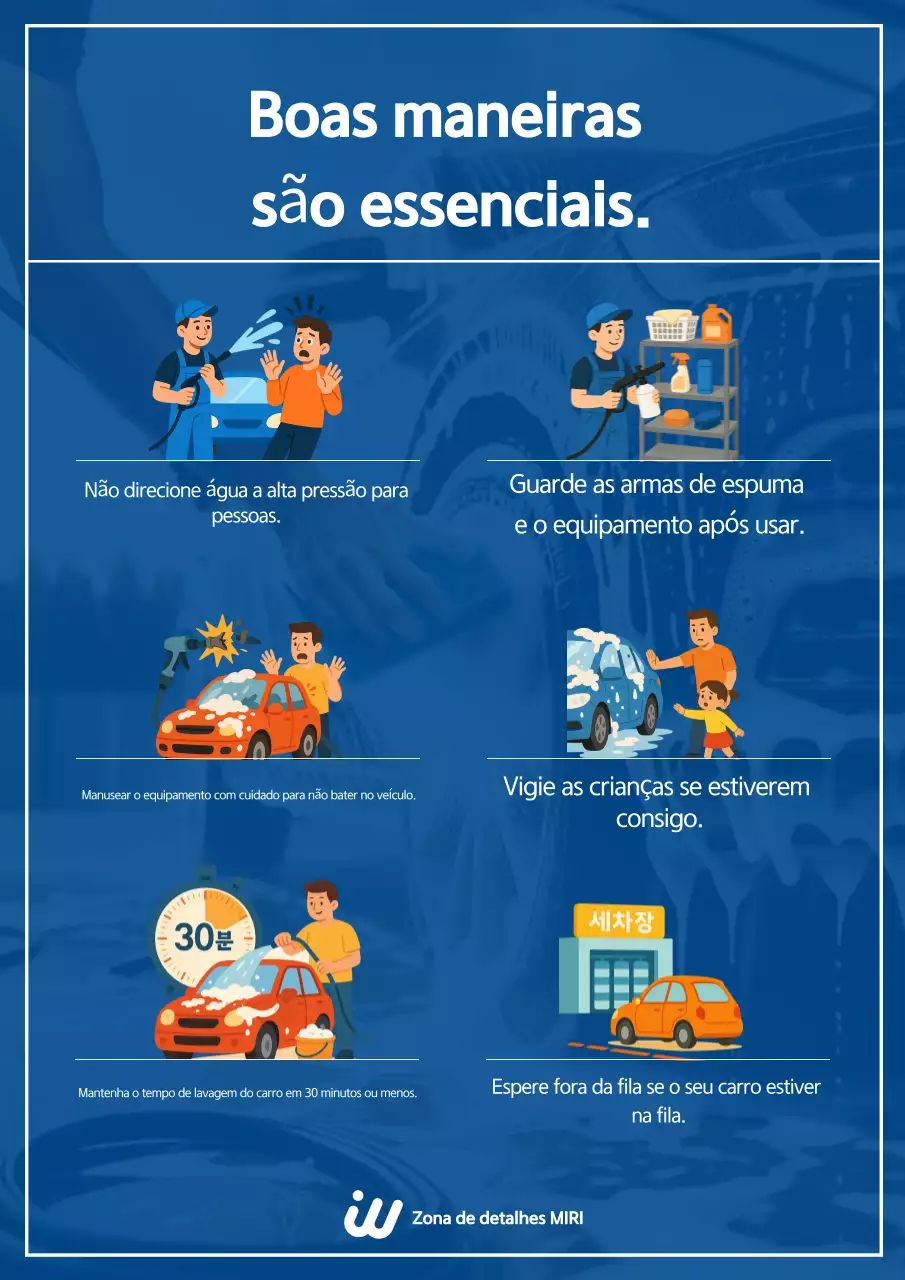 Diretrizes de segurança da Blue Clean Car Wash