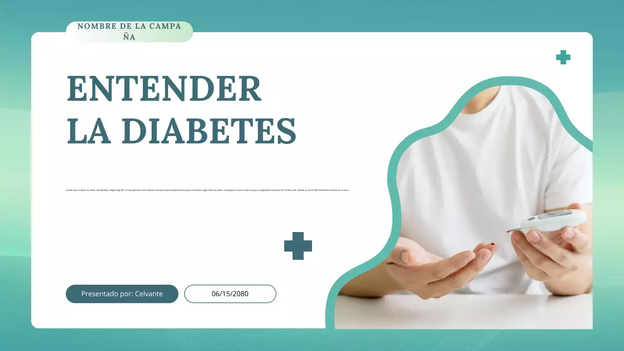 Conferencia sobre salud moderna en verde azulado