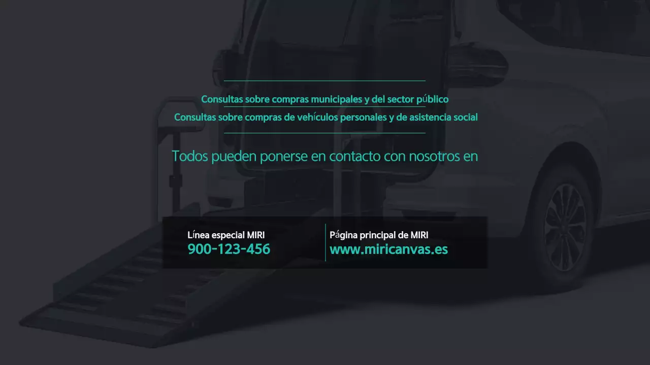 Anuncio de movilidad moderna negra