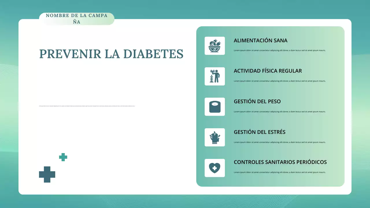 Conferencia sobre salud moderna en verde azulado