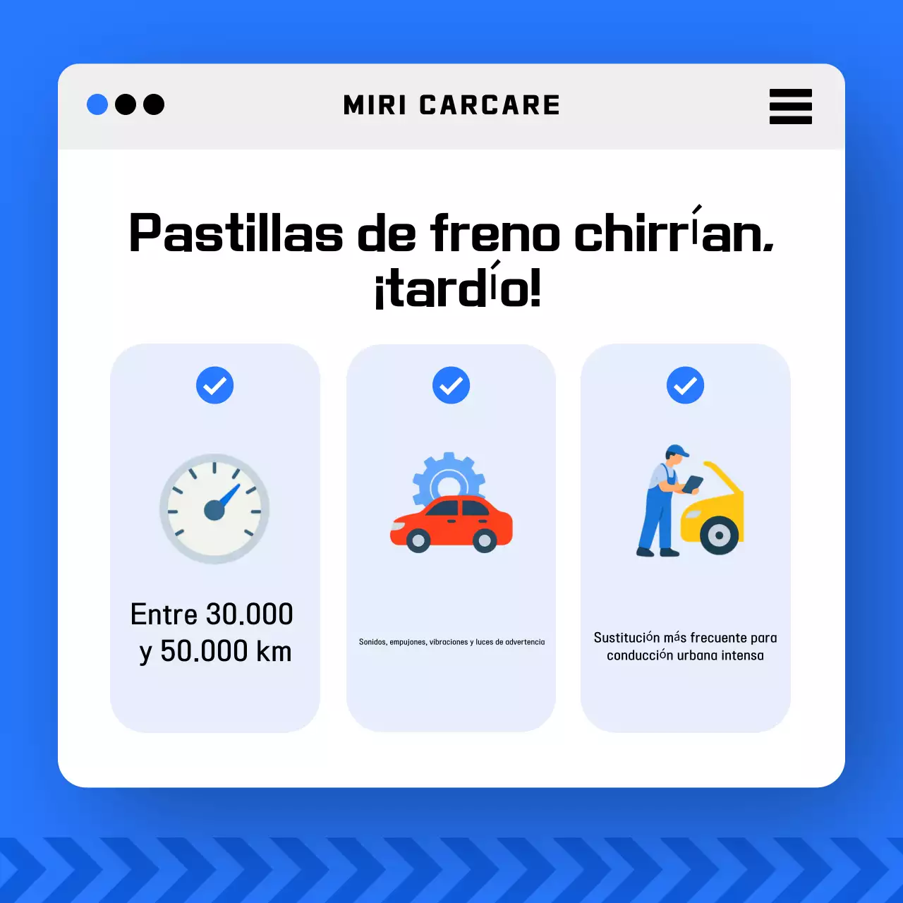 Promoción de seguridad del automóvil moderno azul