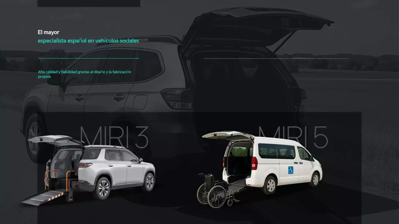 Anuncio de movilidad moderna negra